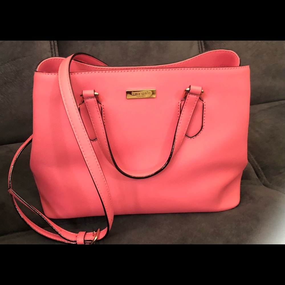 COPY - Kate Spade Laurel Way Evangelie Saffiano Leather Shoulder/Handbag in Ros…